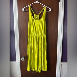 Old Navy Bright Yellow Gathered Dress